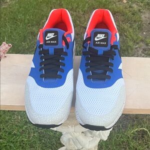 Nike Air Max Men's Blue, White, and Red Athletic Shoes